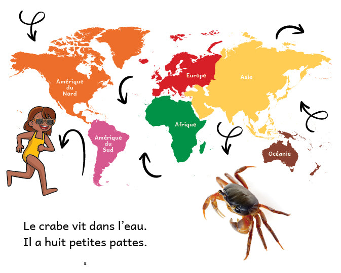 Le crabe dans le monde entier