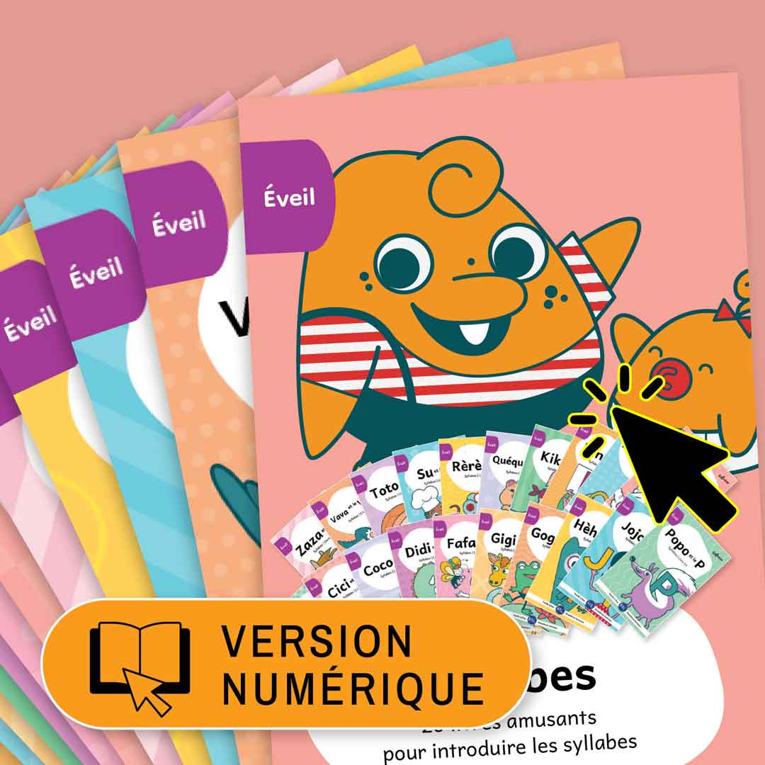 Les syllabes - série de 20 livres numériques - Abonnement 1 an