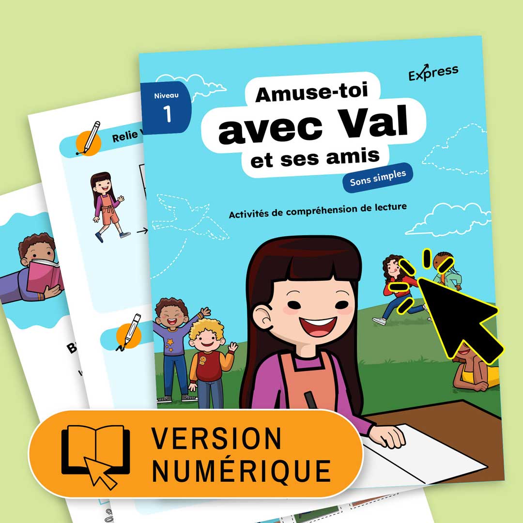 Amuses toi avec Val – Cahier d'activité imprimable pour accompagner Introduction 1 - Licence classe - 1 an