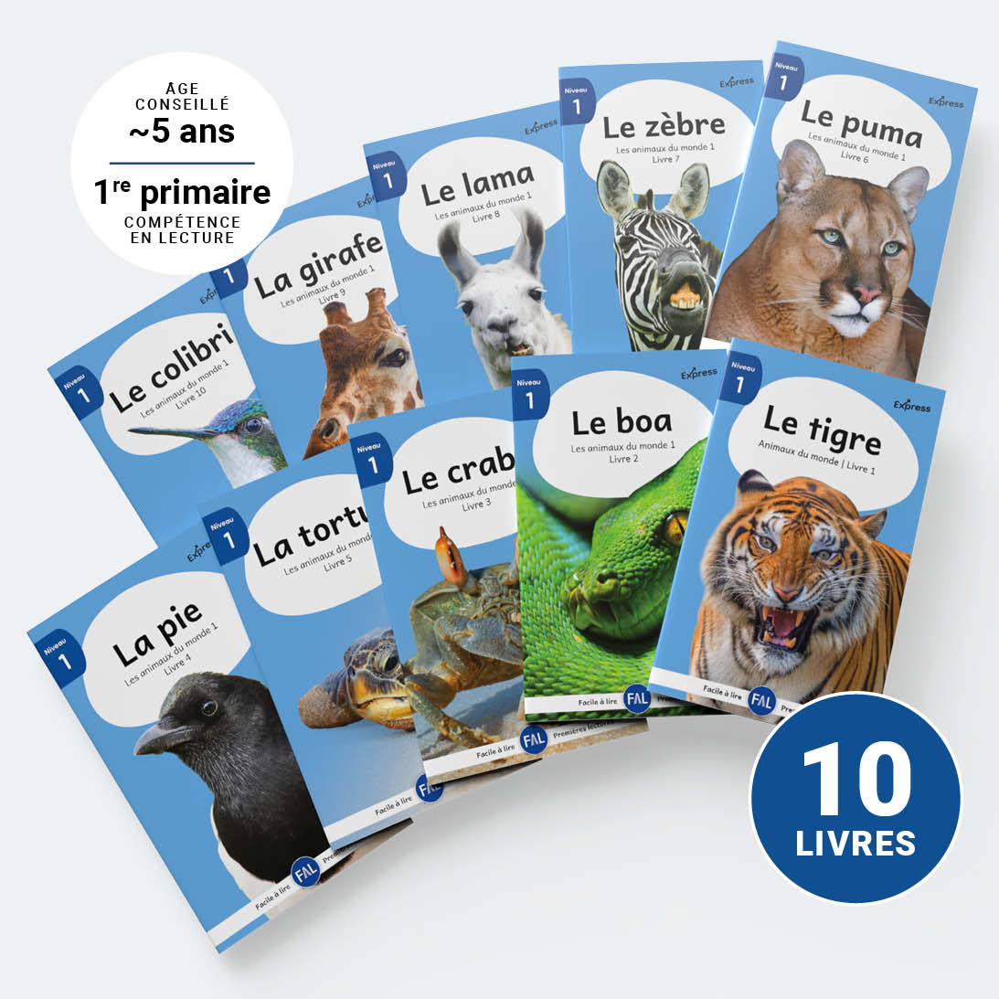 Animaux du monde 1 10 livres