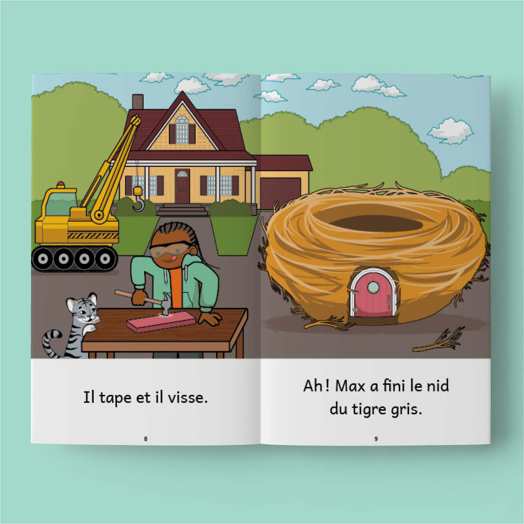 Pages intérieures : Max construit un abri