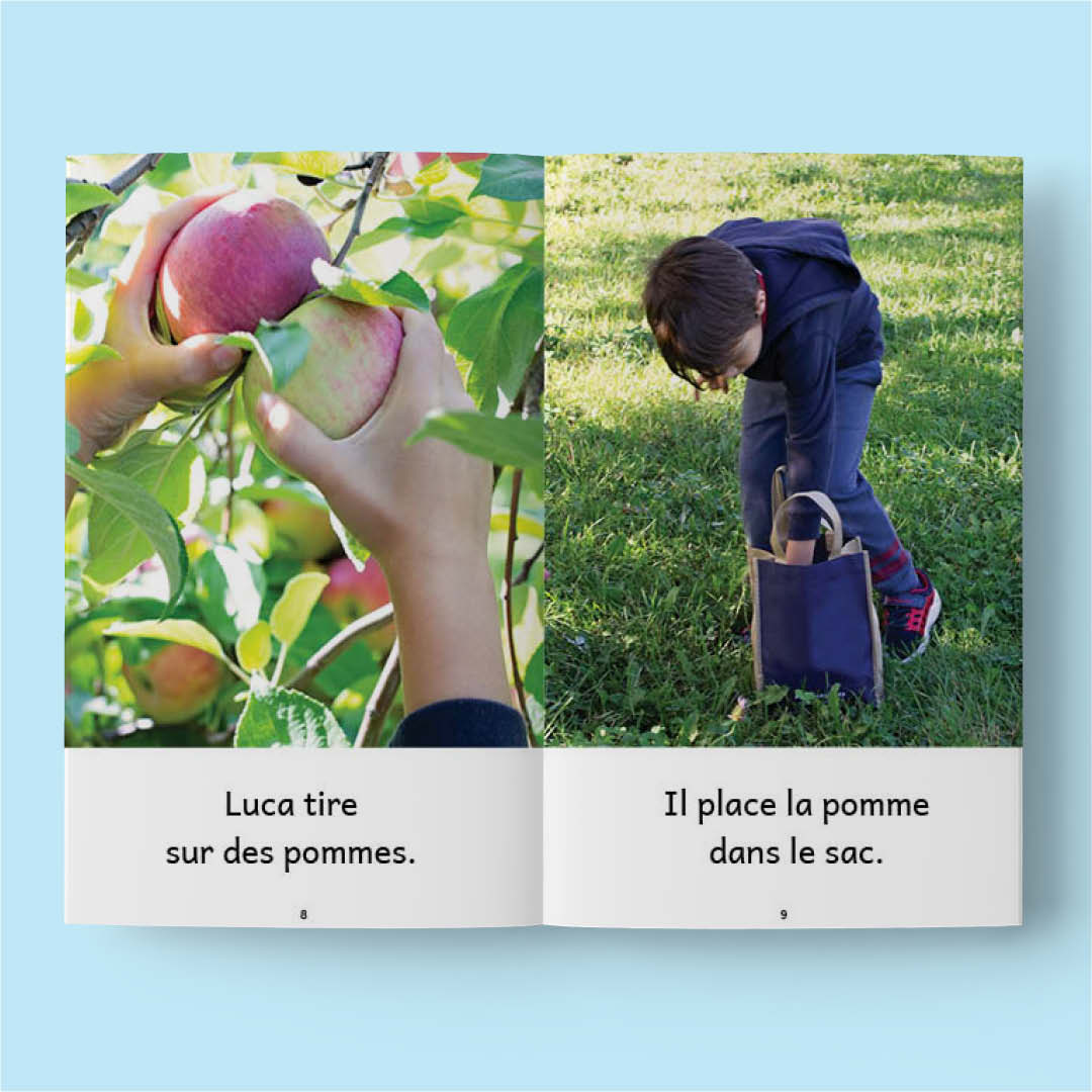 Extrait d'un livre sur les pommes