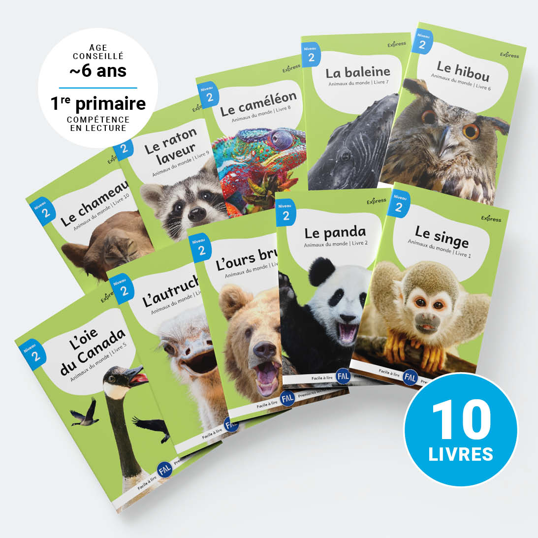 Animaux du monde 2 – Série de 10 livres (2026)