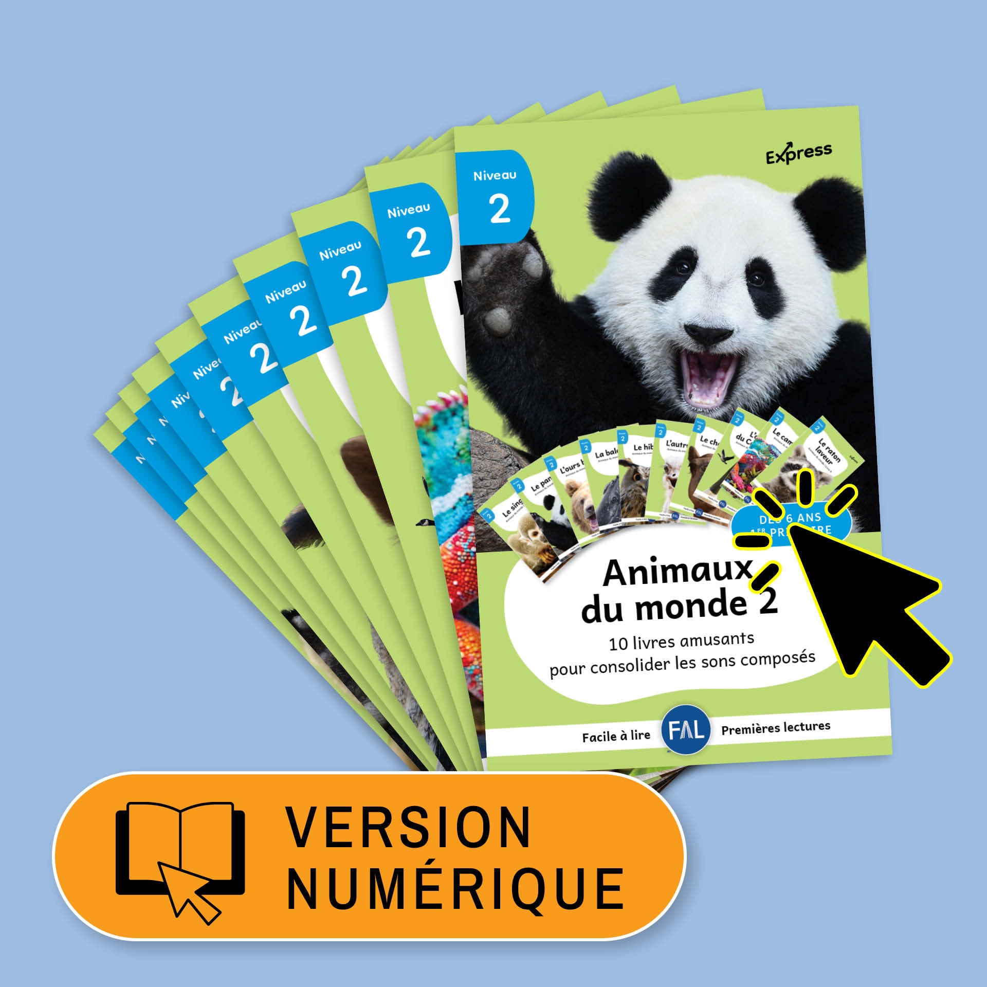 Animaux du monde 2 – 10 livres numériques - Licence classe - 1 an
