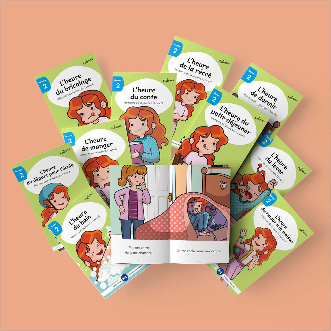 Les moments de la journée – (French beginner readers)
