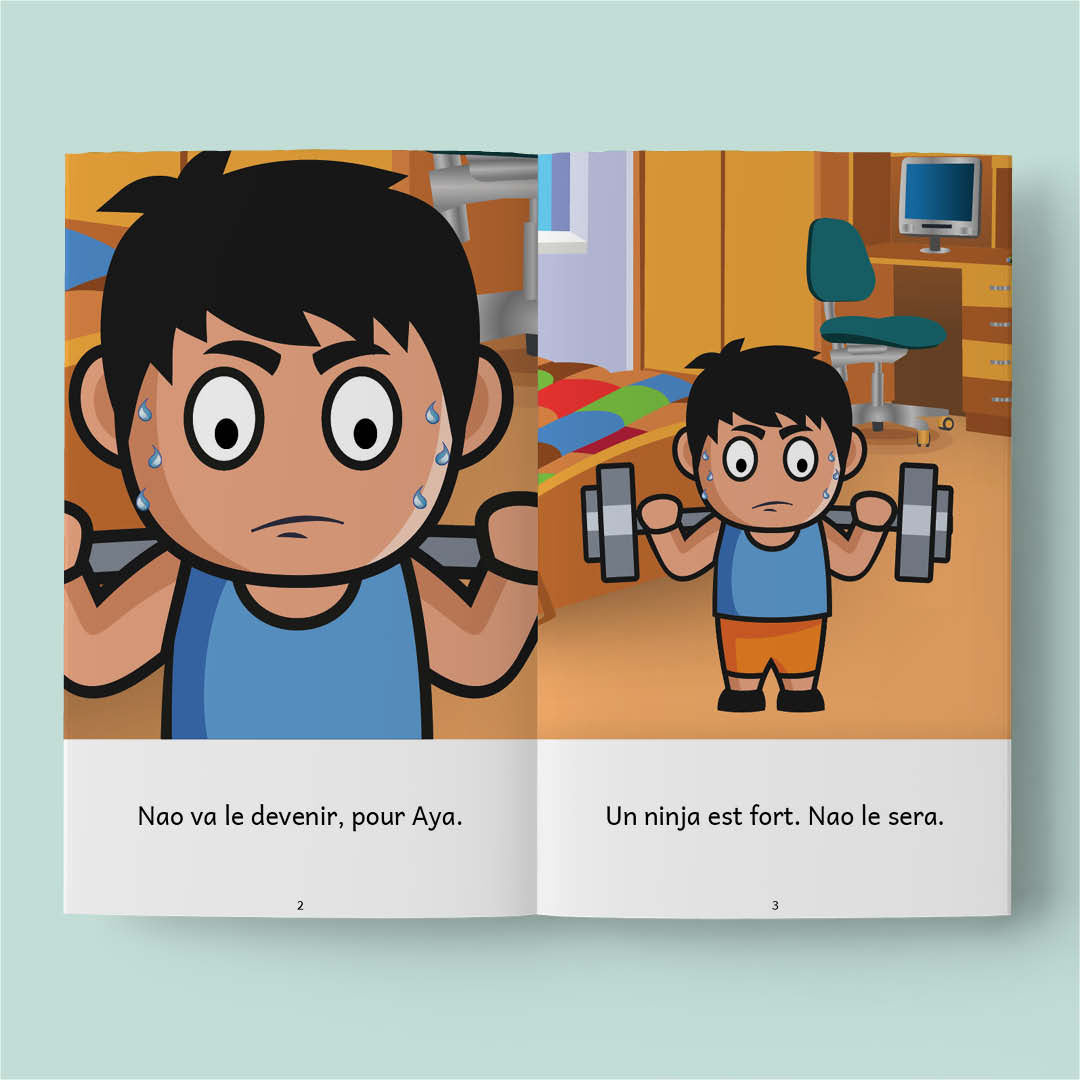 Nao le ninja – (French beginner readers)