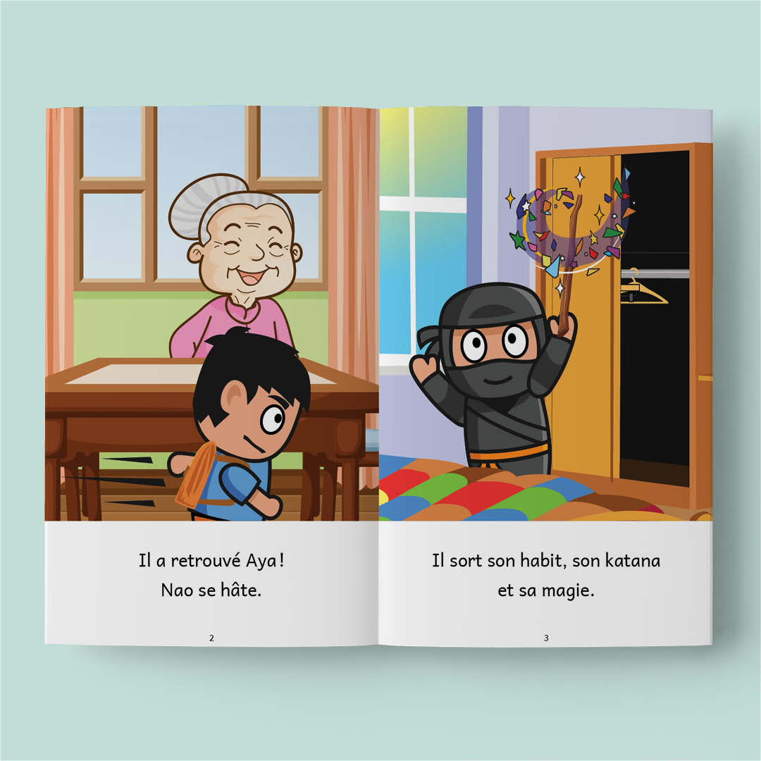Nao le ninja – (French beginner readers)