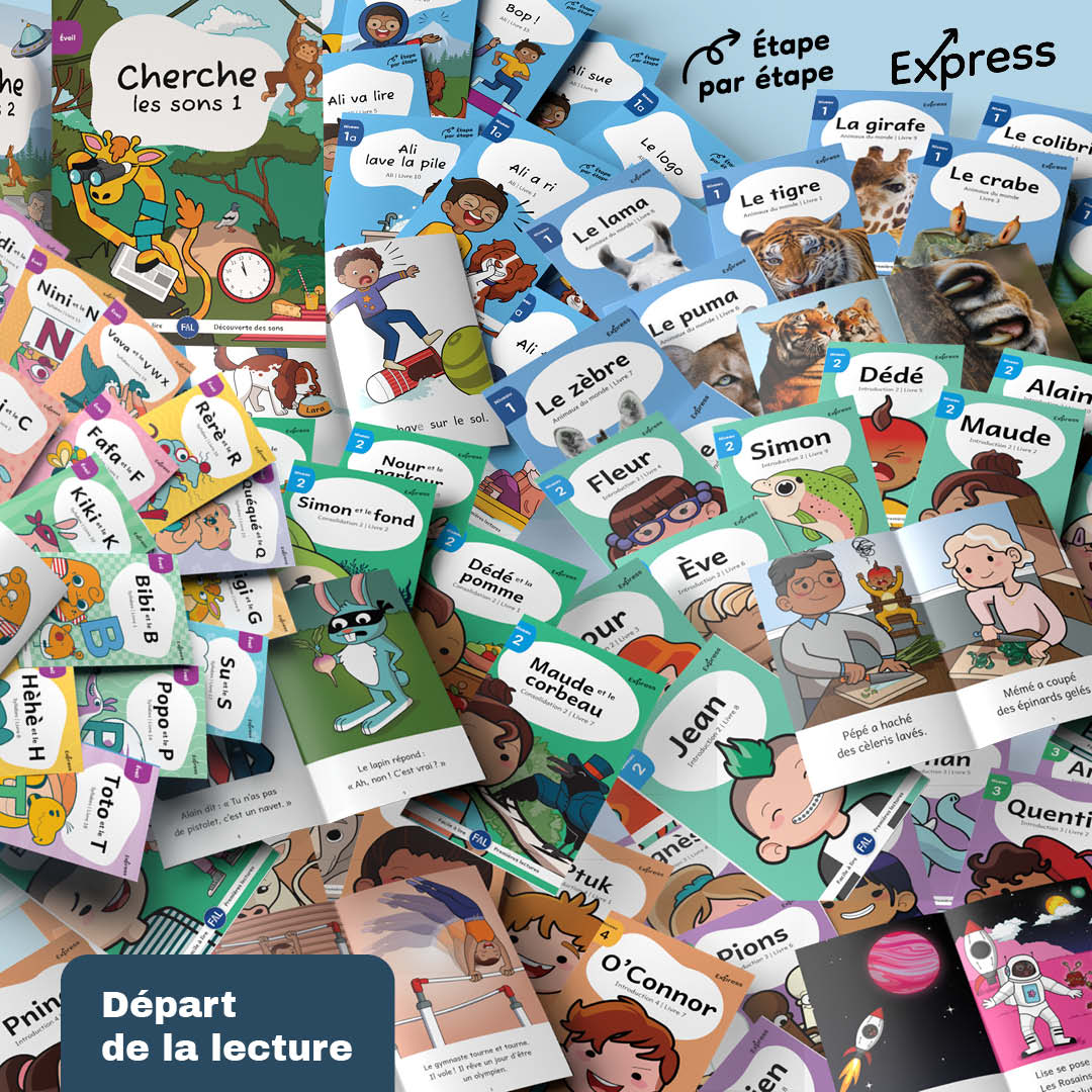 Ensemble de départ de la lecture - 152 livres imprimés + 42 livres numériques