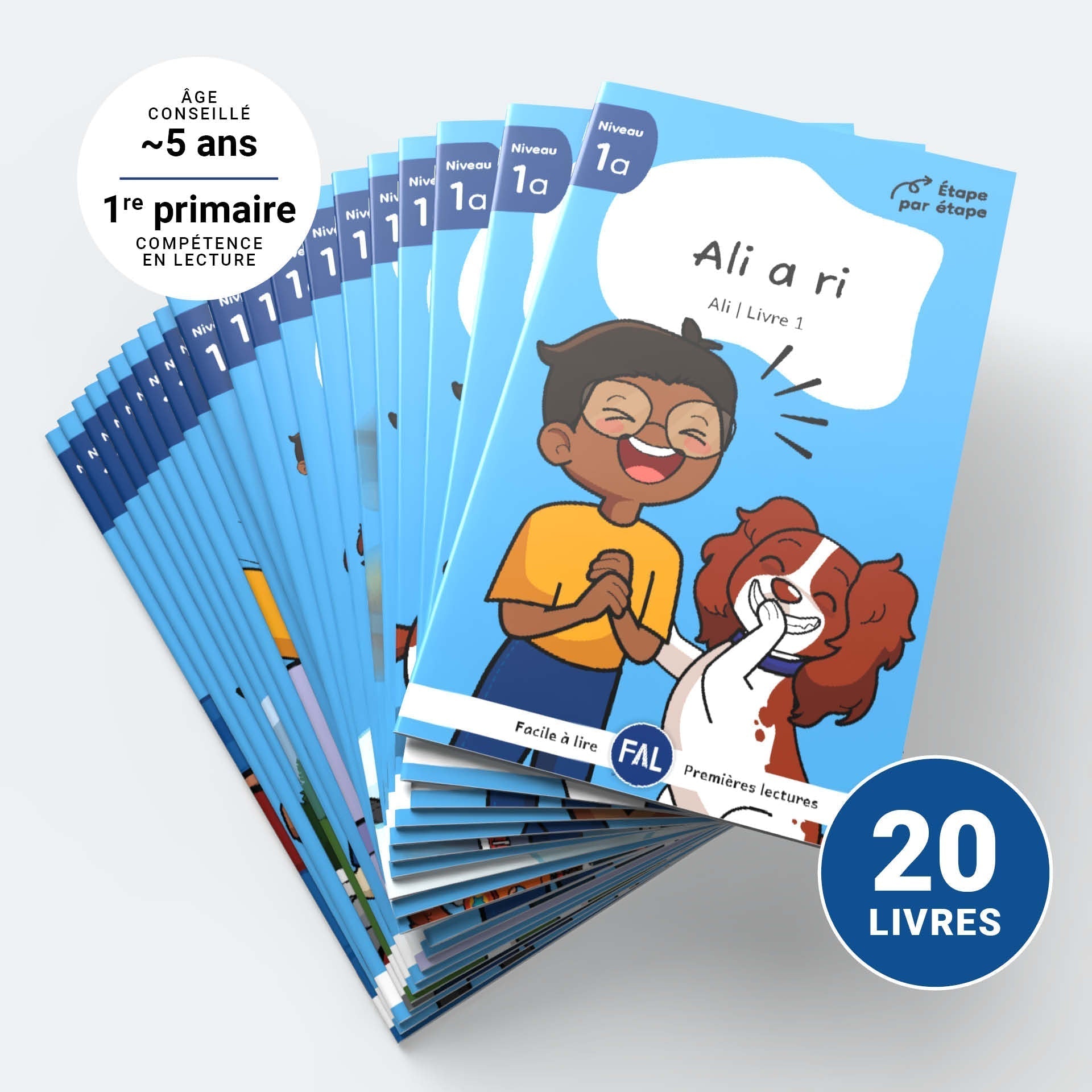 J'apprends 1a - Ali - Série de 20 livres motivants