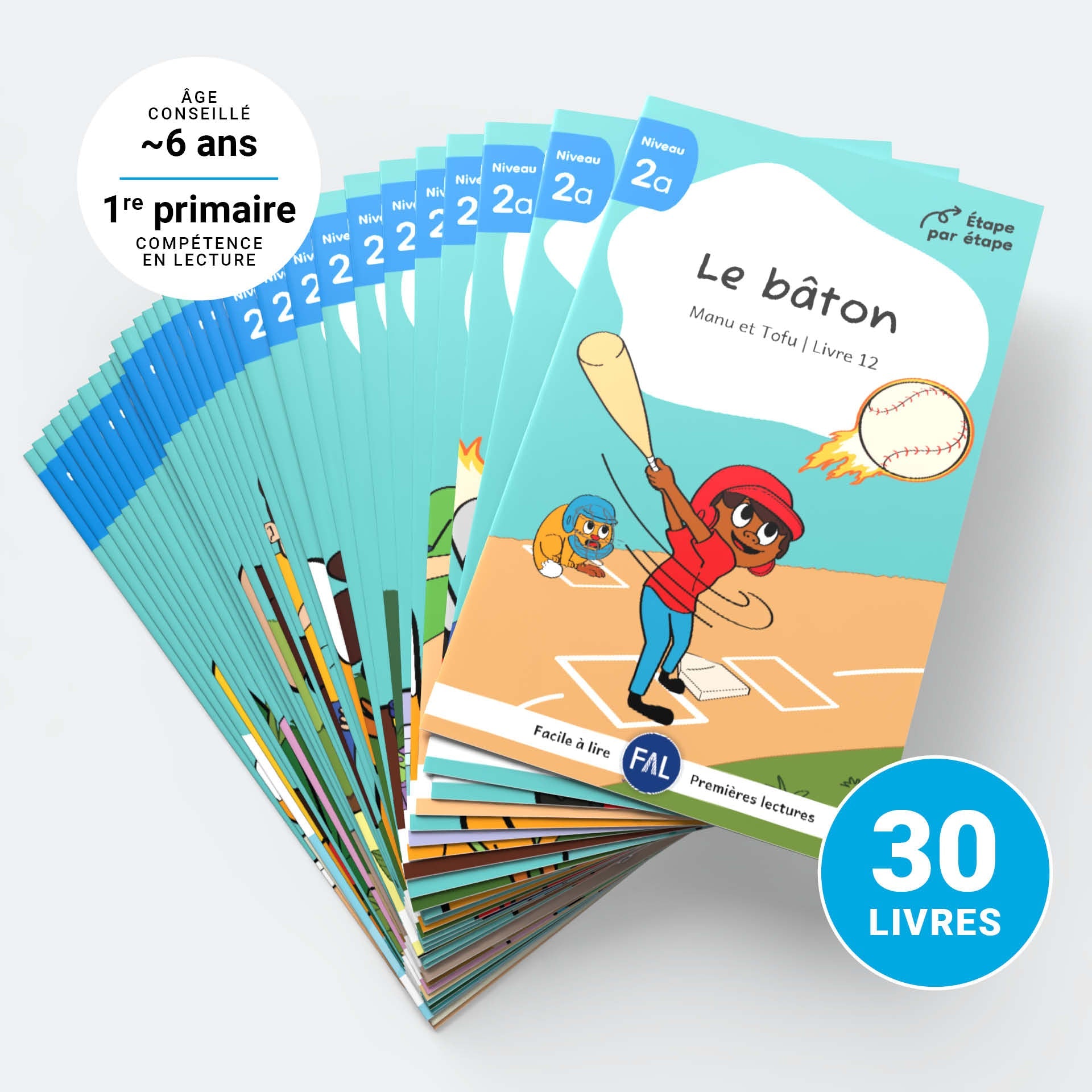 J'apprends 2a - Manu et Tofu - Série de 30 livres
