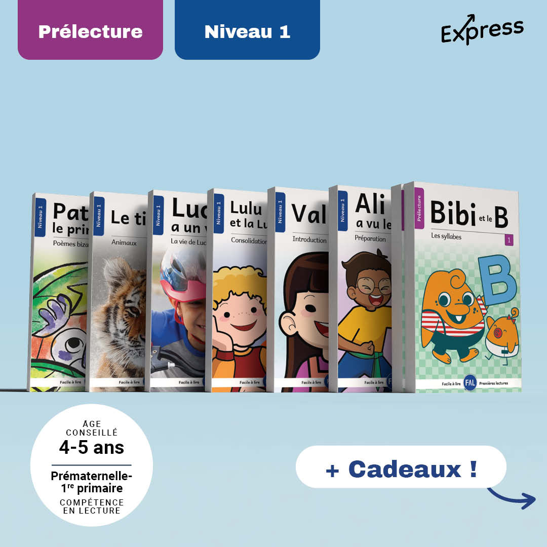 Ensemble de Pré-lecture & Niveau 1 (7 séries, 80 livres)