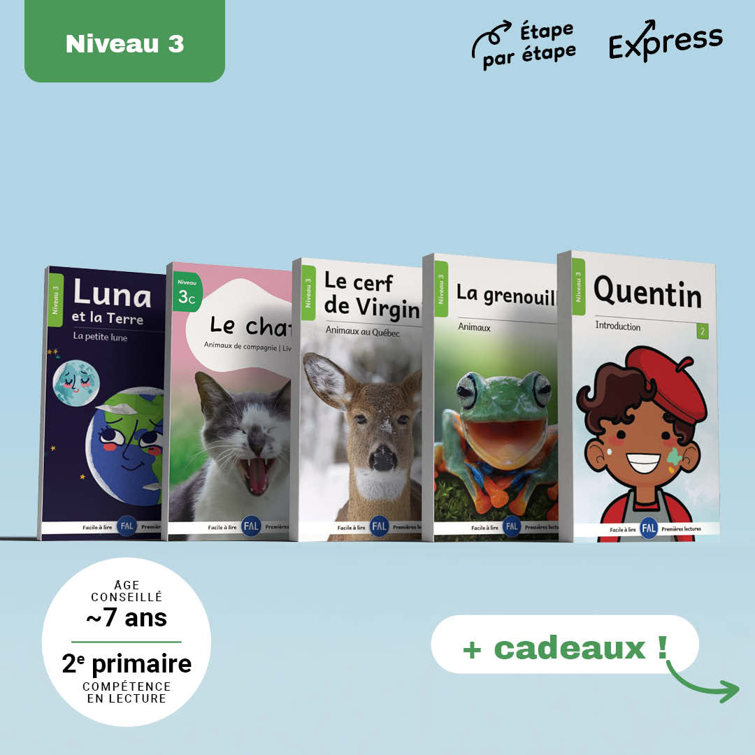 Ensemble de niveau 3 (5 séries +bonus – 53 livres)