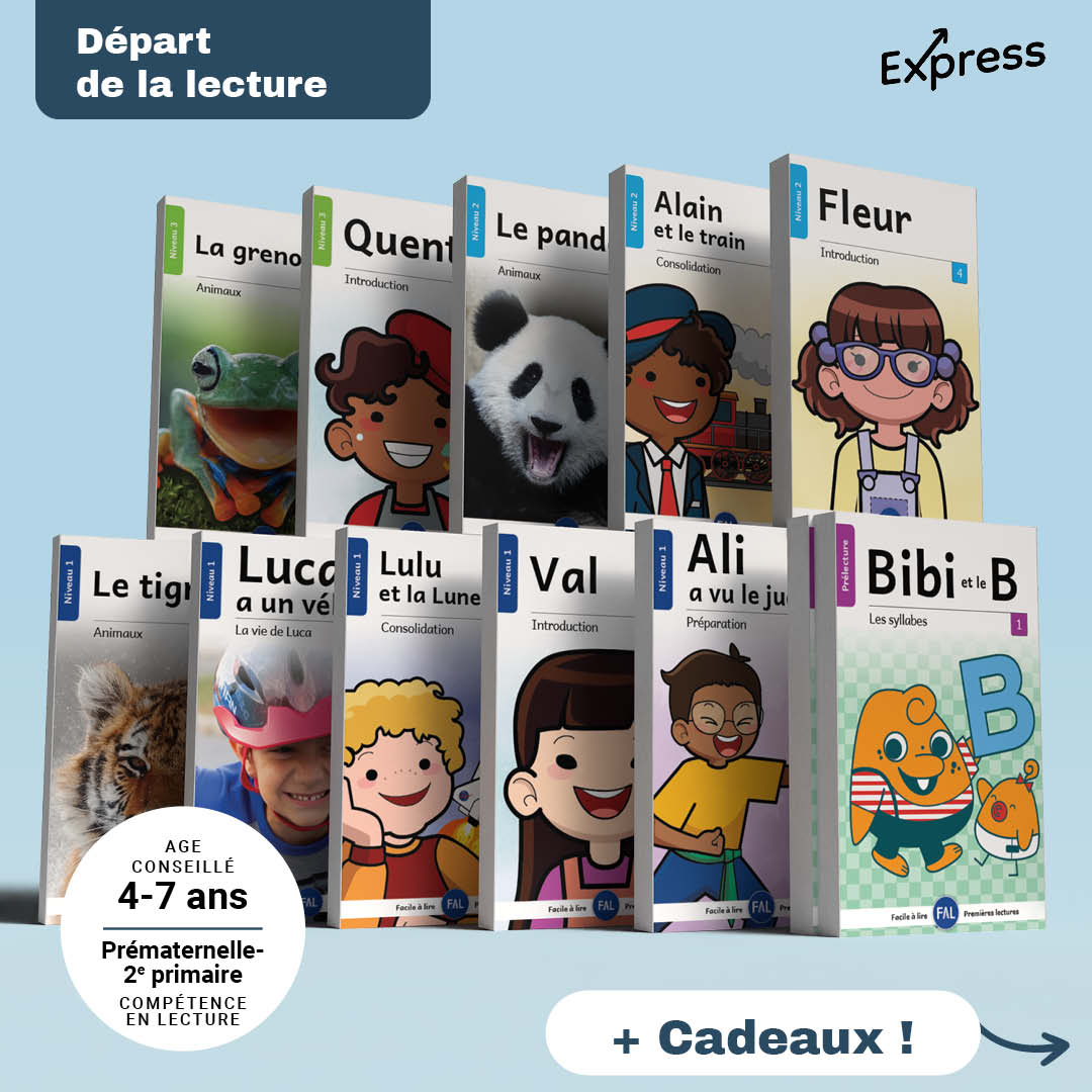 Ensemble de départ de la lecture - 1re année (11 séries +bonus, 128 livres)