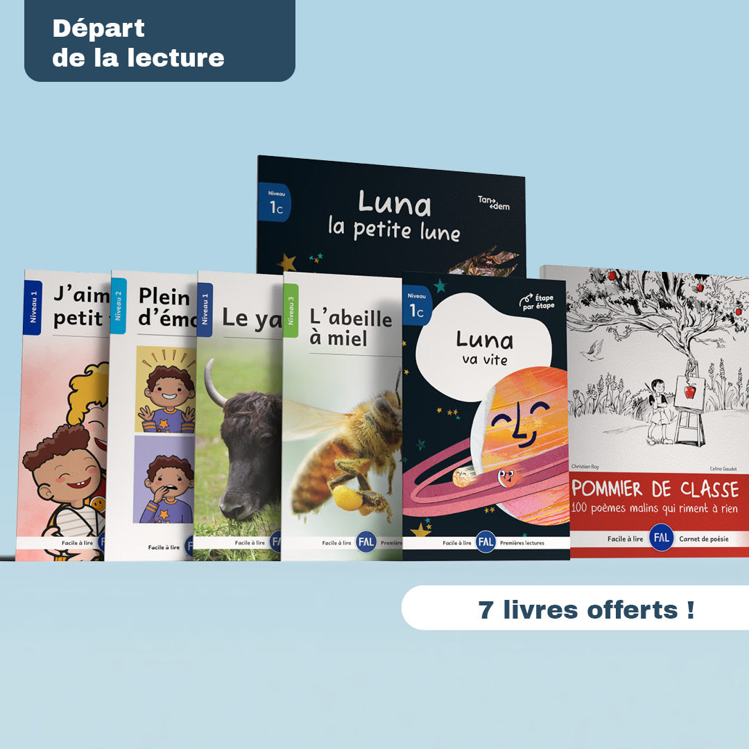 Ensemble de départ de la lecture - 1re année (11 séries +bonus, 128 livres)