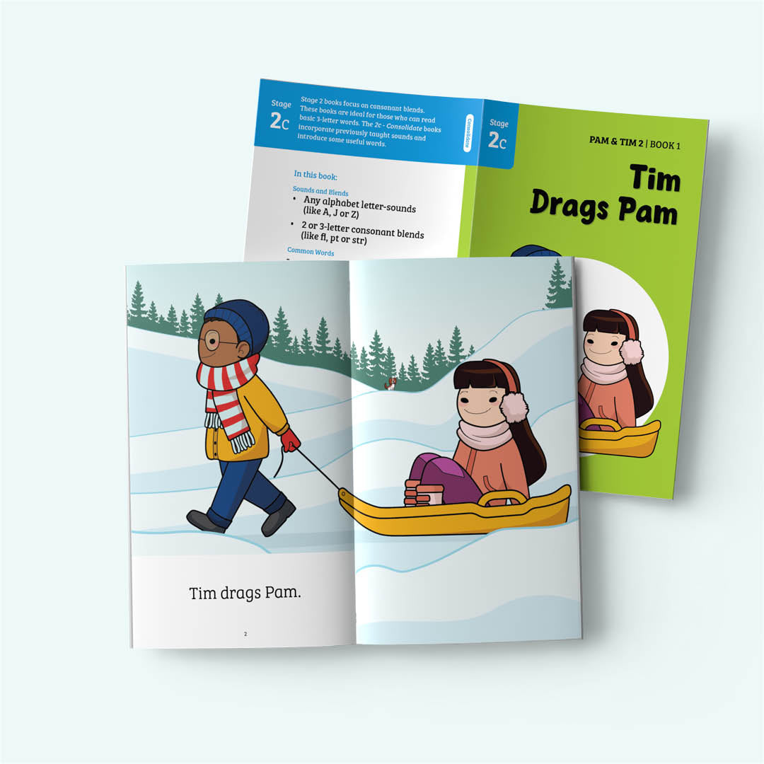 Pam & Tim 2 - Stage 2c - Consolidate - 10 books