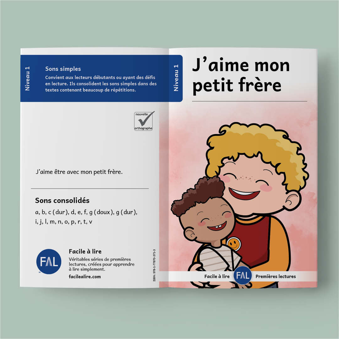 J’aime mon petit frère - livre unique