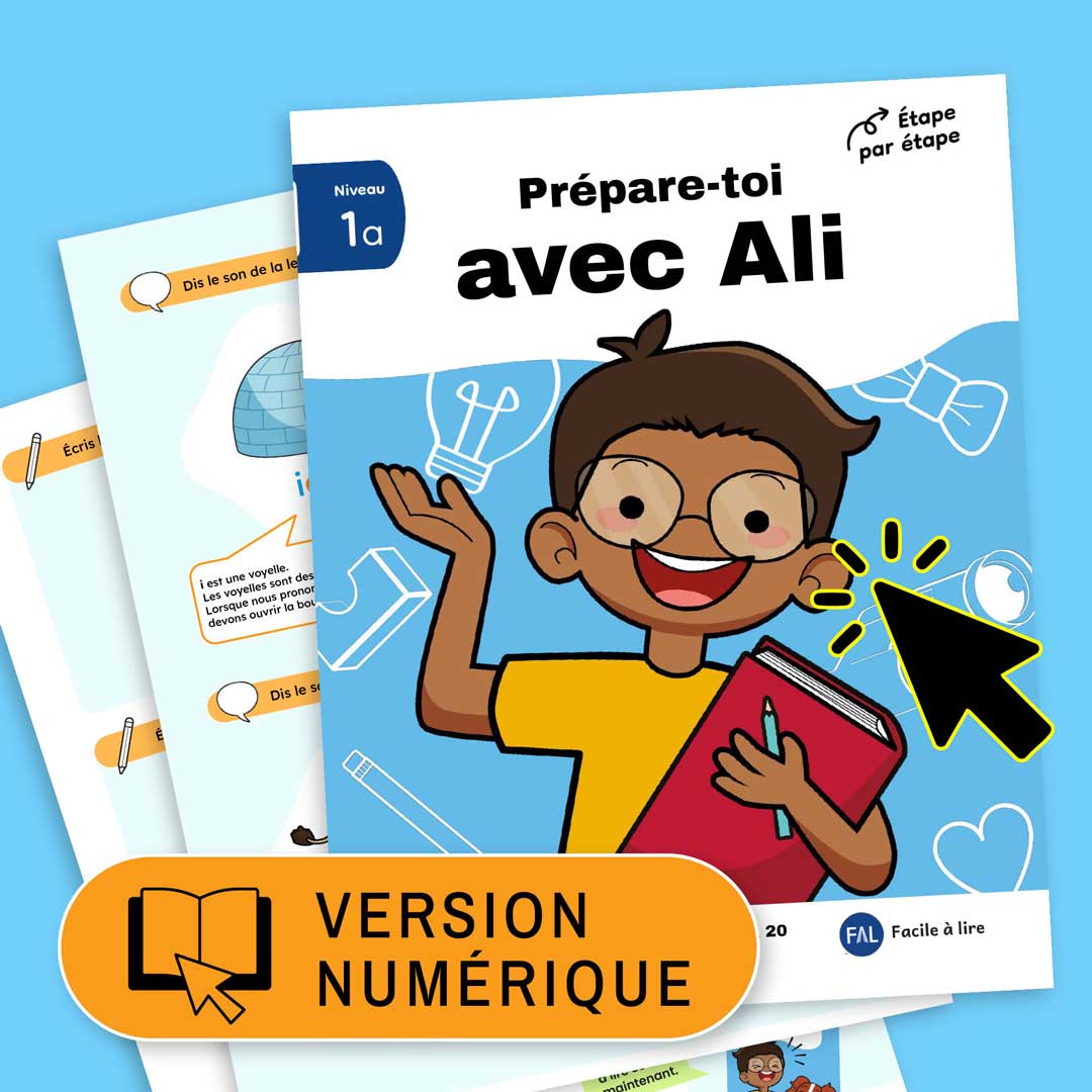 Prépare-toi avec Ali – Cahier d’accompagnement imprimable pour J'apprends 1a Ali - Licence classe - 1 an