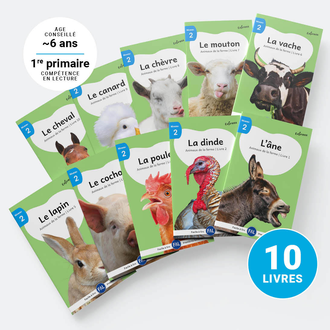 Animaux de la ferme (French beginner readers)