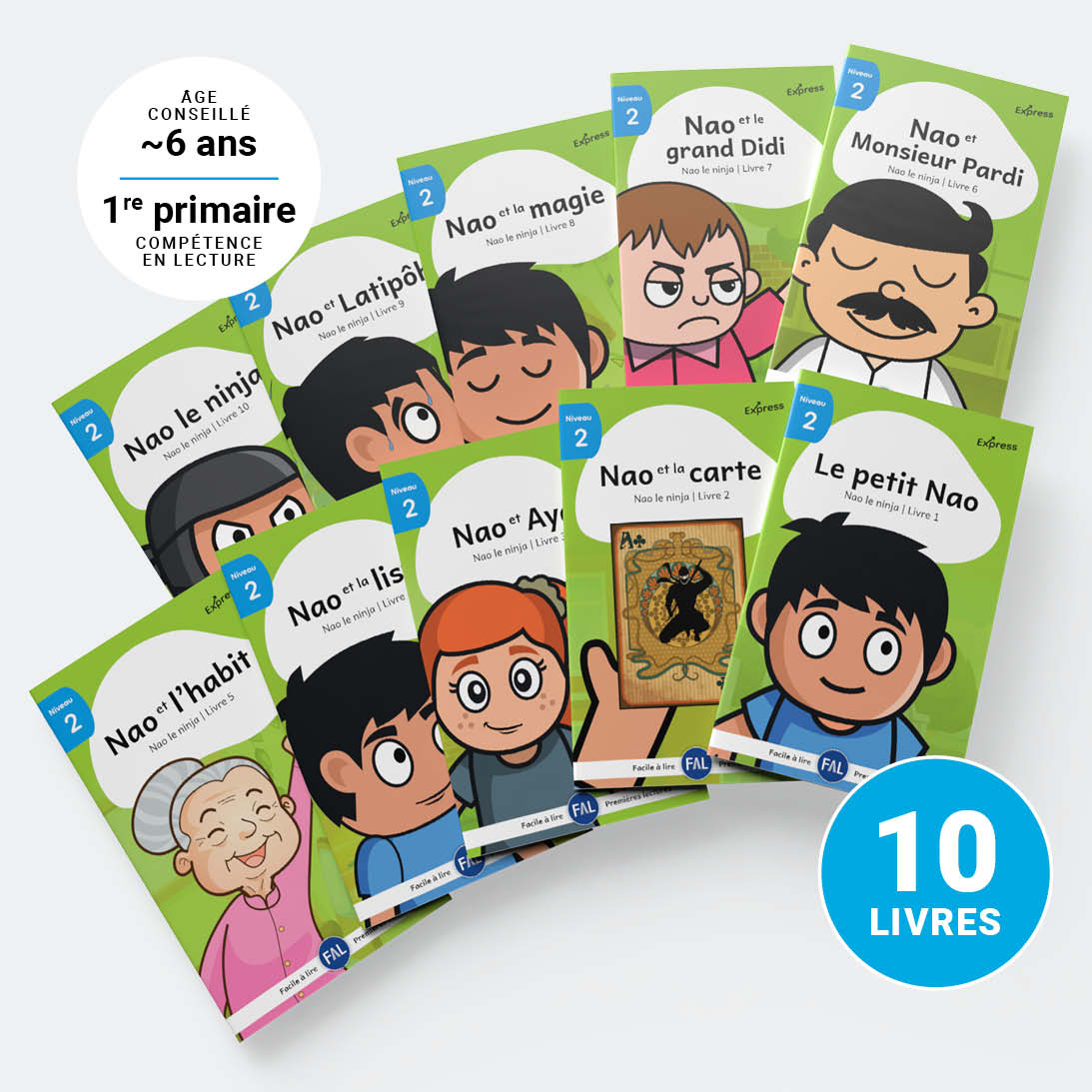 Nao le ninja – Série de 10 livres (2026)