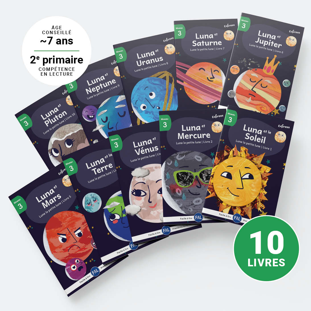 Luna la petite lune – Série de 10 livres (2026)
