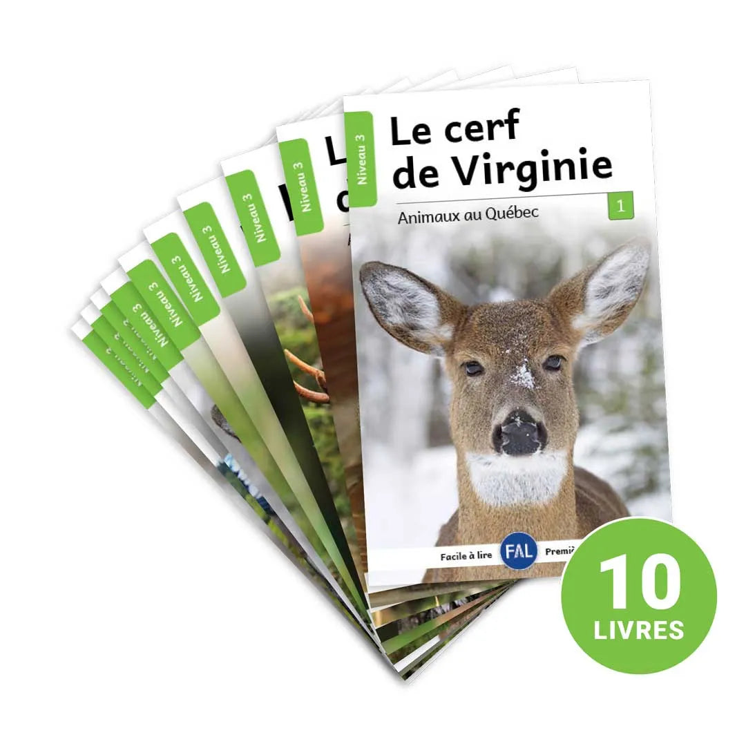 Animaux au Québec (French beginner readers)