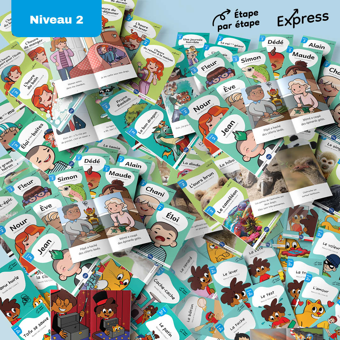 Ensemble de niveau 2 - 118 livres imprimés + 40 livres numériques