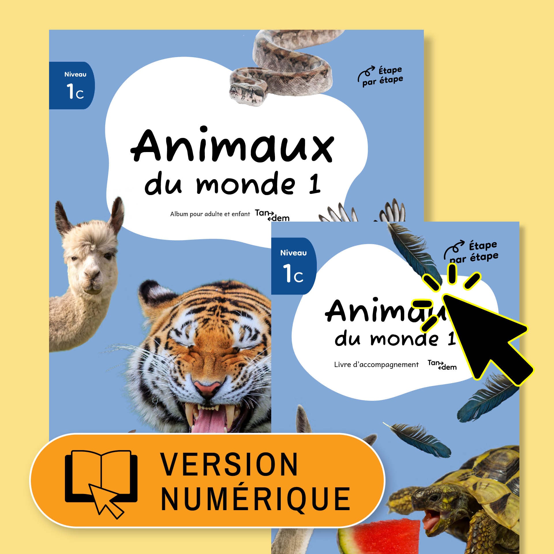 Tandem : Animaux du monde 1 - 2 livres numériques - licence classe - 1 an