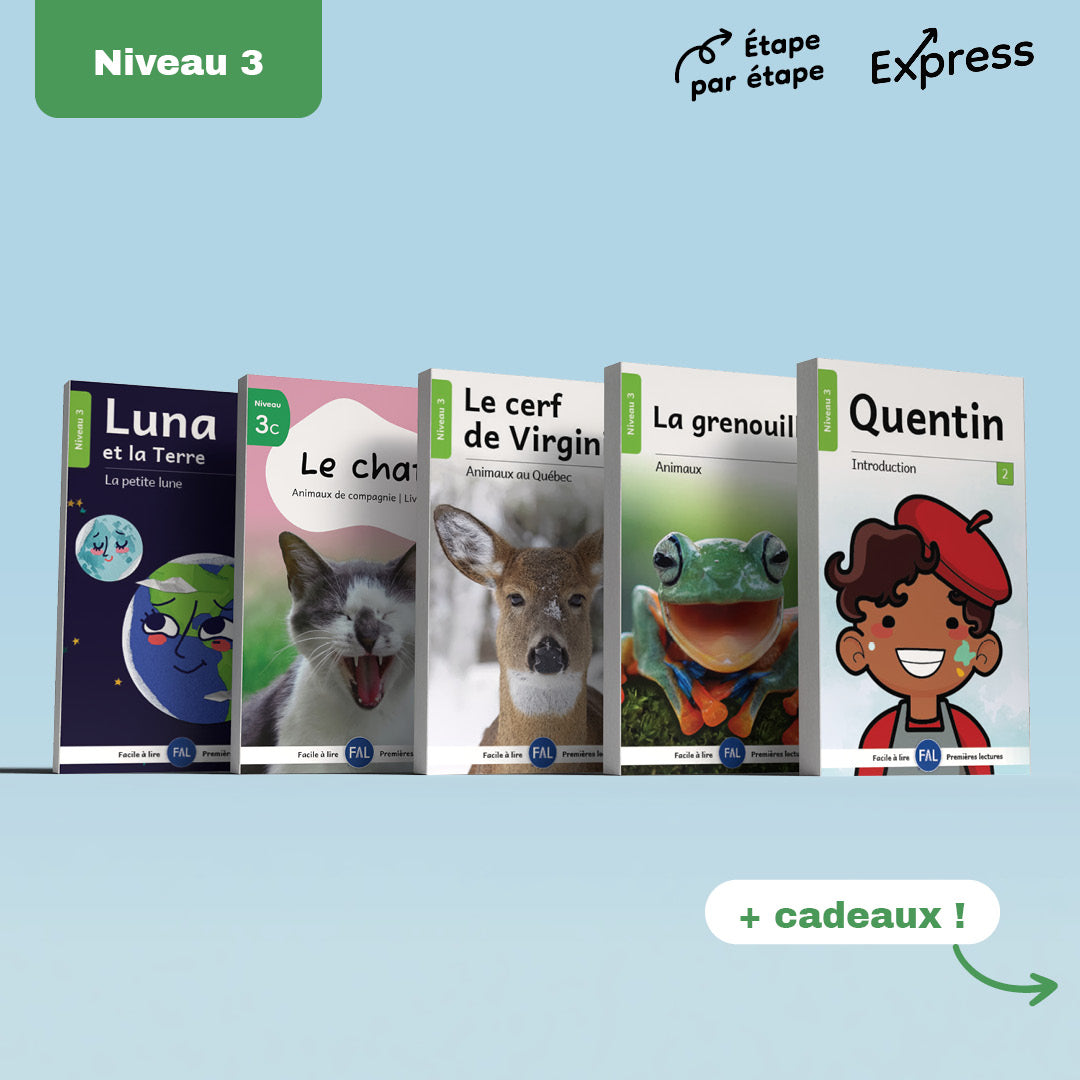 Ensemble de 5 séries laminées niveau 3 +bonus – 53 livres