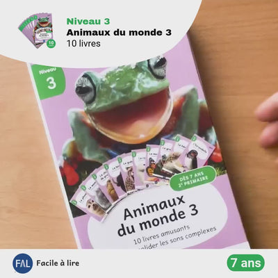 Présentation des livres de la série Animaux du monde 3