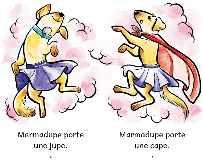 Exemple de page du livre Marmadupe
