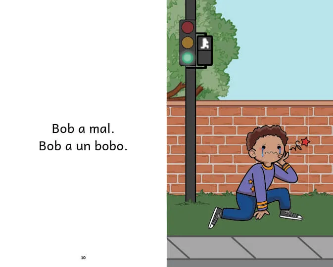 apprendre la lecture - Exemple de page du livre Bob