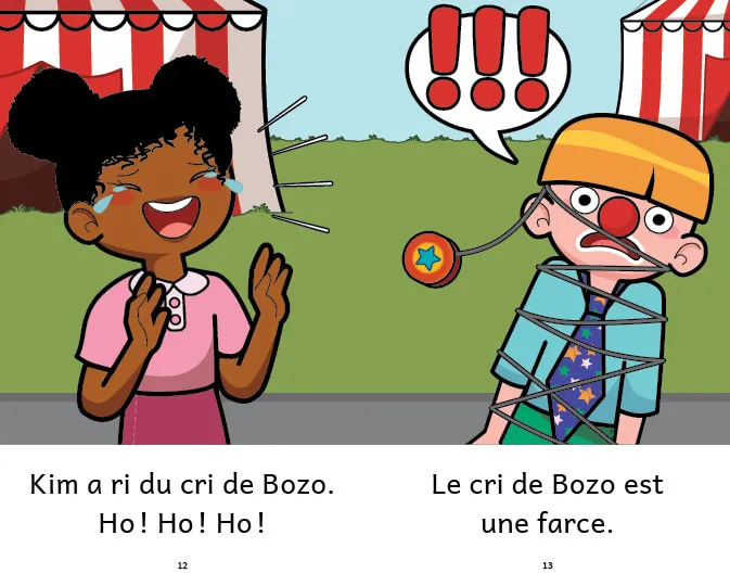 Exemple de page du livre Bozo